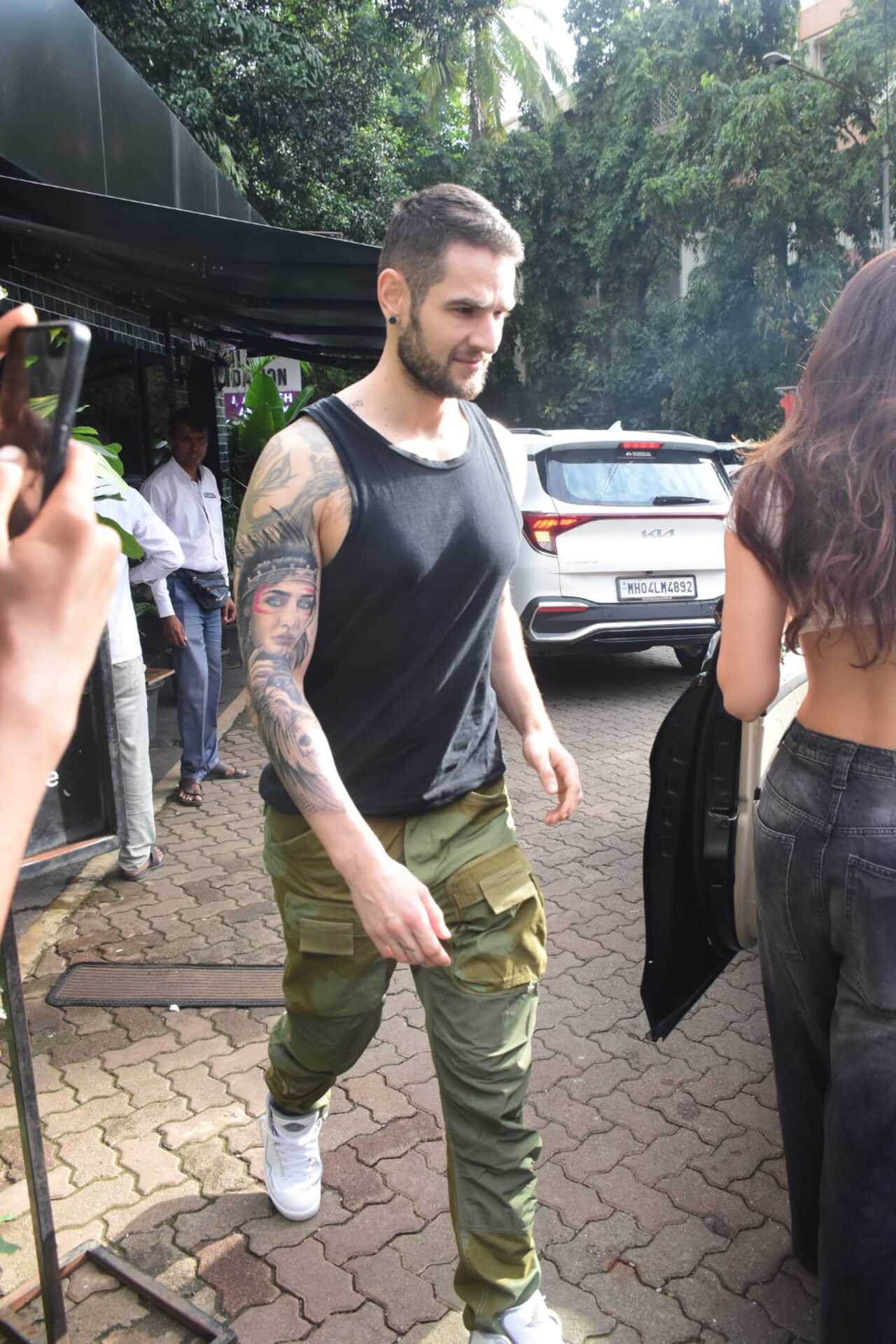 Aleksandar recently got Disha`s face inked on his arm